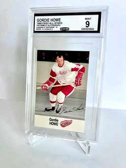 1988 Esso NHL All-Star Gordie Howe CCG 9 MINT #4 French Back Detroit Red Wings 🦅