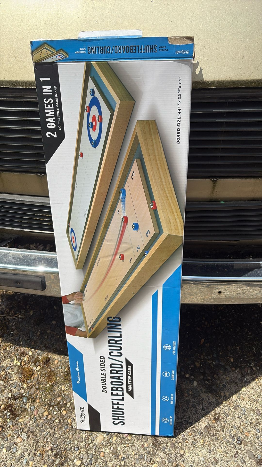 Double Sided Shuffleboard/ Curling Game