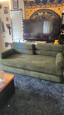 Boneless Green Modern Couch