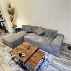 Pretty Gray Couch - Other Colors Available - SAME DAY DELIVERY