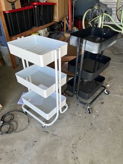 Metal rolling cart