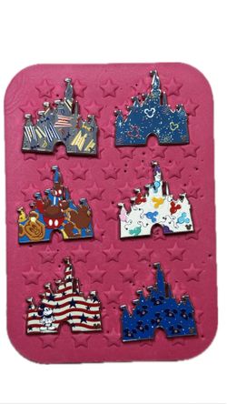 Disneyland Hidden Mickey Castle Pin Set 2025✨