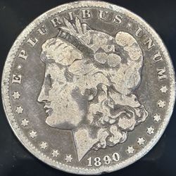 1890-CC Morgan Silver Dollar Carson City Old West Coin