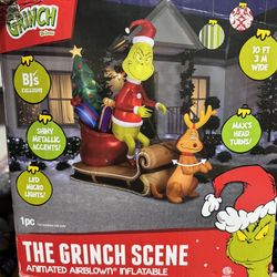 The Grinch Scene Inflatable 