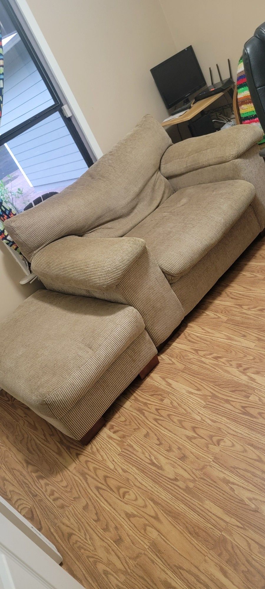 Chair And A Half Plus Ottoman