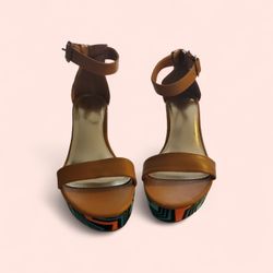 Tan Psychedelic Heel