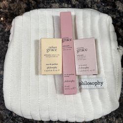 NEW PHILOSOPHY 4 PIECE AMAZING GRACE RADIANT GRACE PERFUME GIFT SET $20 For All!!
