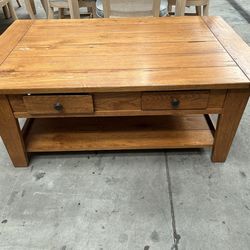 Broyhill Attic Heirlooms Farmhouse Oak Coffee Table