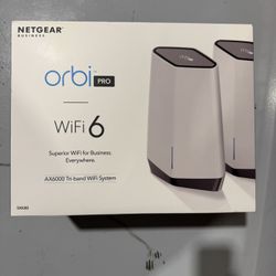  Netgear Orbi Pro WiFi 6 AX6000 Mesh System (SXK80) – Business Grade