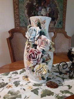 Porcelain Rose Vase