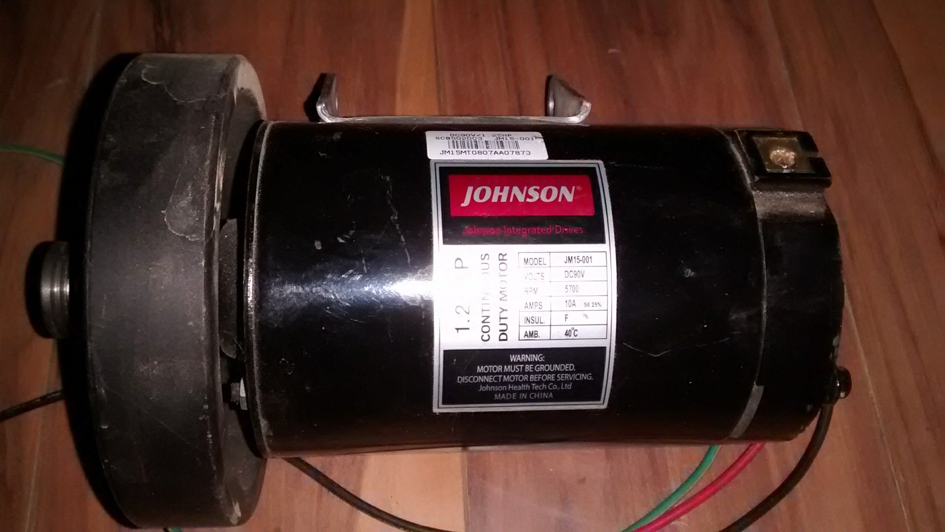 Johnson 1.25 HP permanent magnet treadmill motor