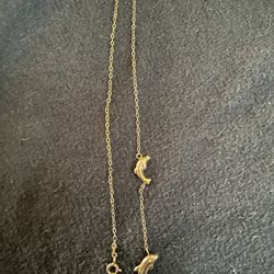 Gold Dolphin Anklet 