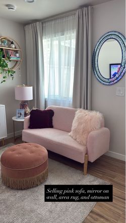 Pink couch