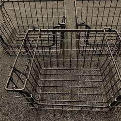 Metal Baskets Home Decor Set of 3