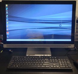 HP ALL In ONE  🖥  Intel i3 - 3.2GHz  CPU/8.0GB  RAM/1.0 TB.  HDD 🔌 Windows  11 23.8"in. Size,  DVD-RW,  Wi-Fi, WebCam - Work Excellent ✔️