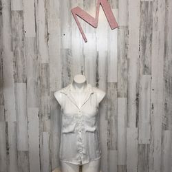 Bershka white blouse size medium