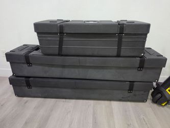 Heavy-duty 7ft Da-lite utility transport Cases with wheels . ESTUCHE RIGIDO