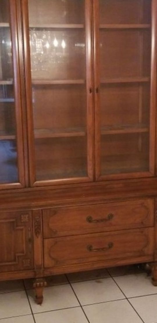 China Cabinet Top Portion Only