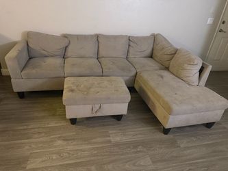 Sectional Sofa with Ottoman