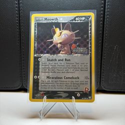 Pokemon Rockets Meowth Reverse Holo Stamped