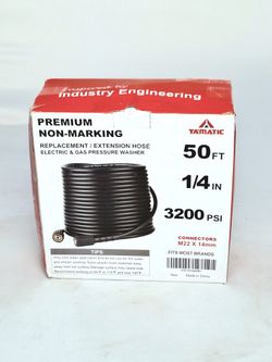 YAMATIC Pressure Washer Hose 50FT 1/4" 