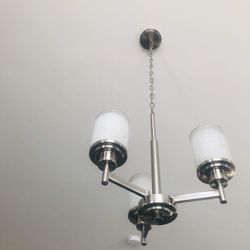 Brushed Nickel 3 Light Chandelier from Littman Bros