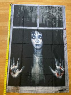 Halloween Mural , Scary Lady , size 4x2.3