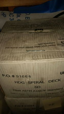 Deck spiral nails 50lb