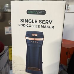Brand New Servappetit Single Serv Pod Coffee Maker