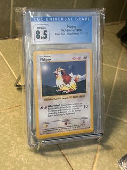 Pidgey 1999 Pokémon Base Set Shadowless CGC 8.5