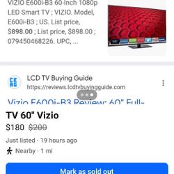HDTV 60" Vizio