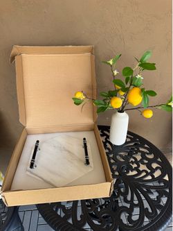 White Marble Decorative Tray 10.2 X 10.2 NEW