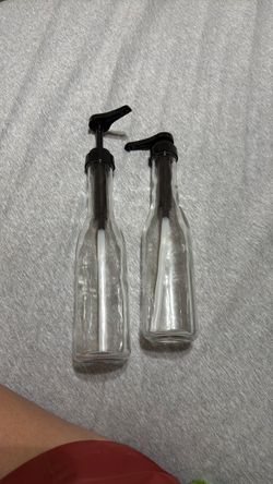 Glass syrup dispenser