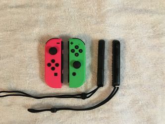 Nintendo Switch Joycons Controllers With Wrist Straps
