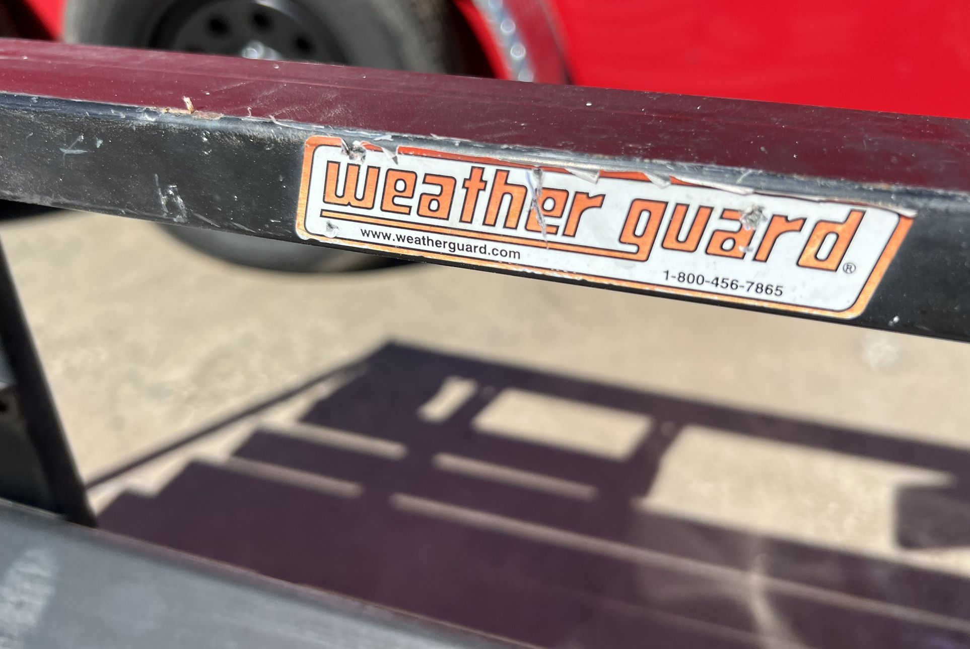 Weather Guard steel headache back window cab rack protector