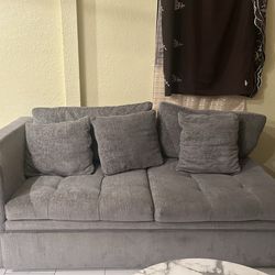 Modern Gray Sectional Couch (2-Piece Set)
