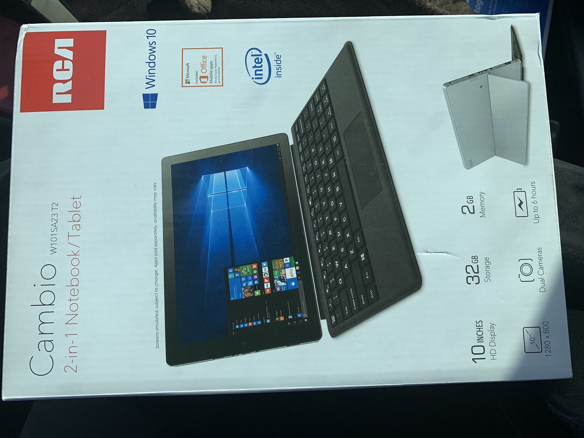 RCA 2-in-1 Notebook/Tablet