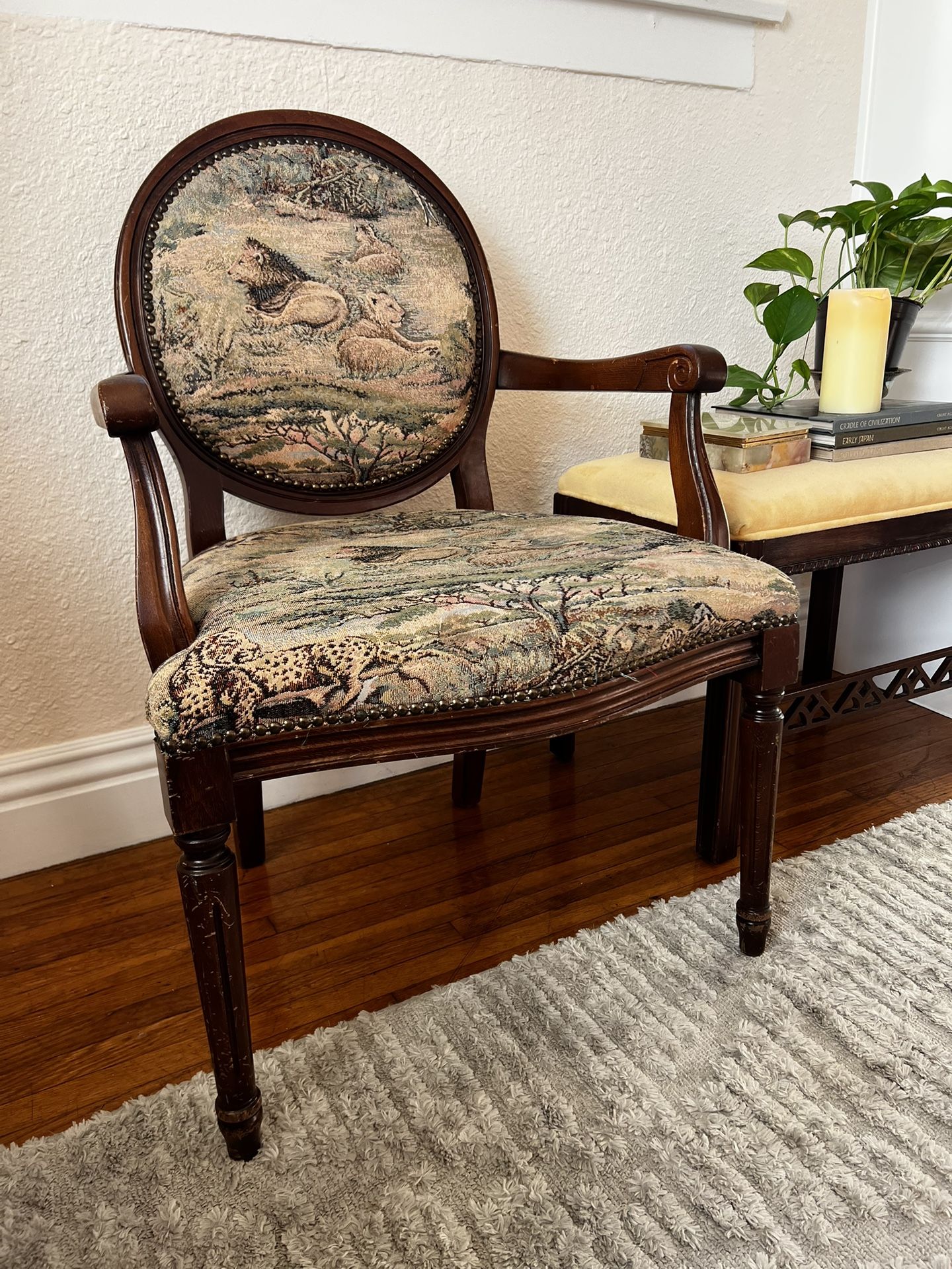 Vintage Victorian Louis XV Armchair 