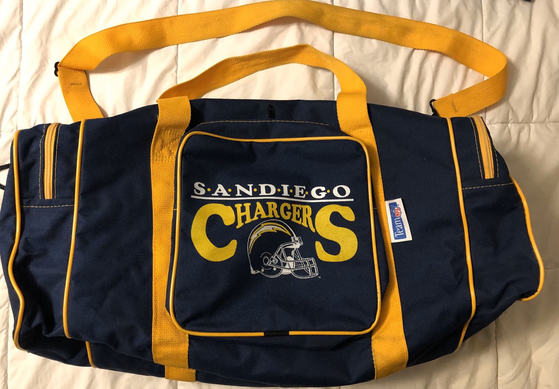 Vintage San Diego Chargers Football Team Bag