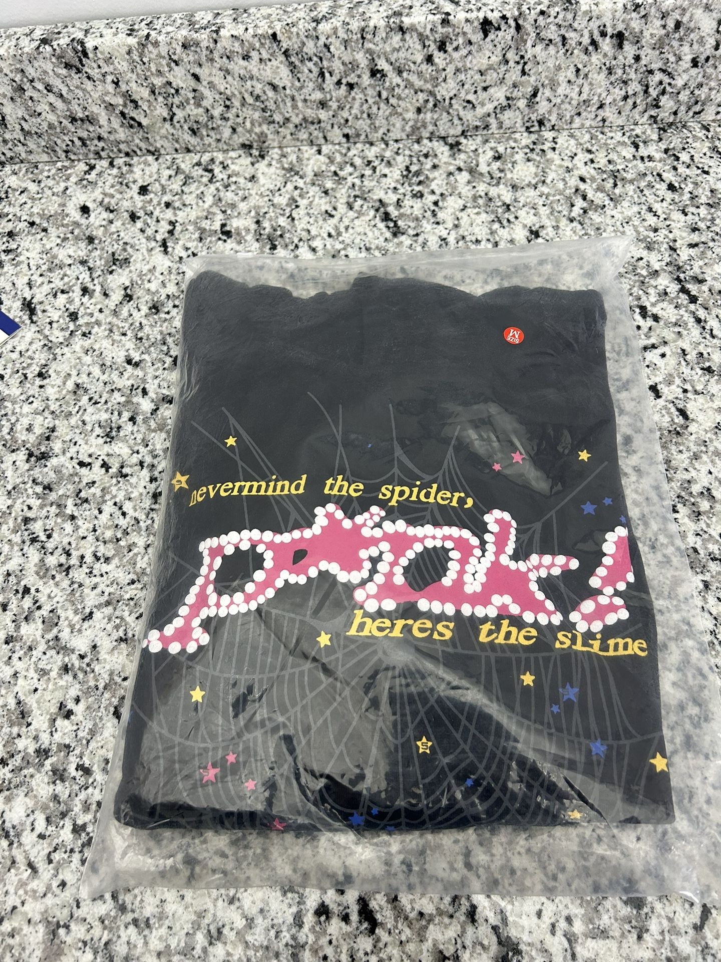 Brand New Sp5der Black Pink Hoodie