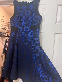 Blue Black dress