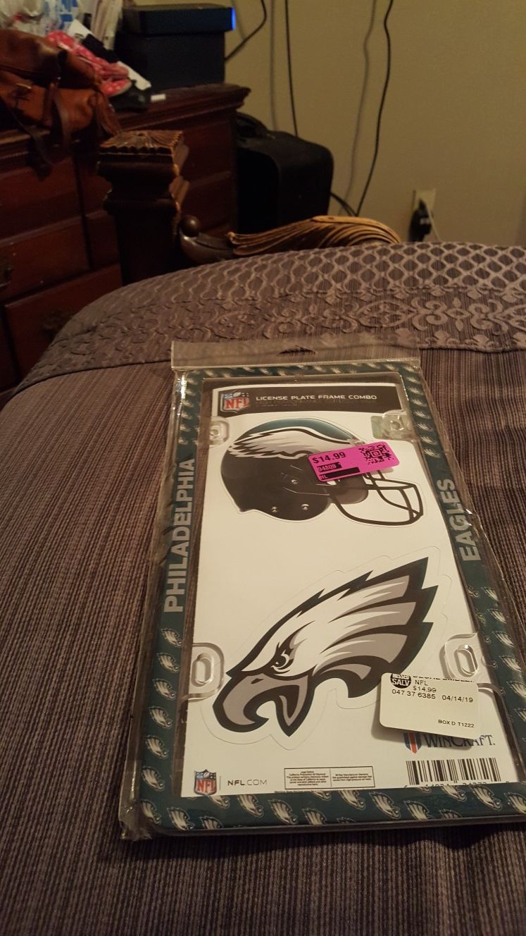 Philadelphia eagles licence plate frame