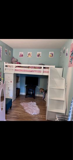 Free ACME Freya Loft Bed with Desk & Storage – Must Go by Sunday