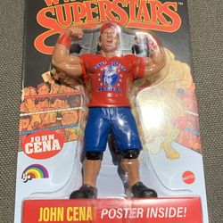 John Cena Wwe Ljn Retro Black Card Rare New  Superstars 