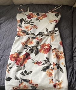 Floral Skirt And Crop Top (SHEIN) 