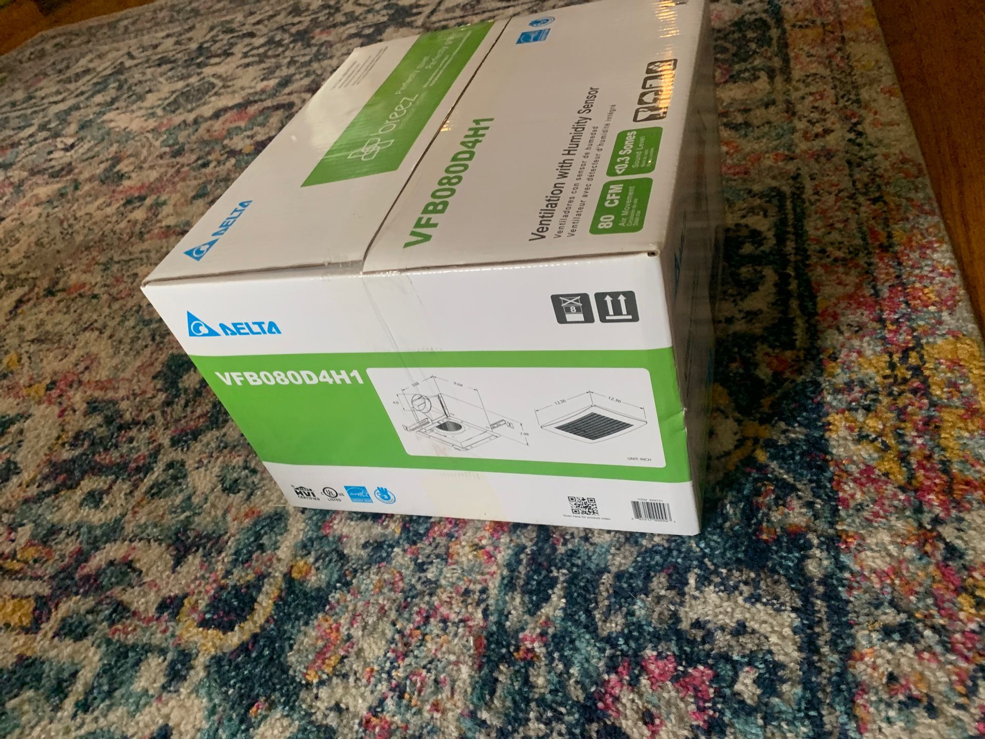 Delta ventilation with humidity sensor