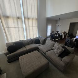 Sectional Couch + ottoman
