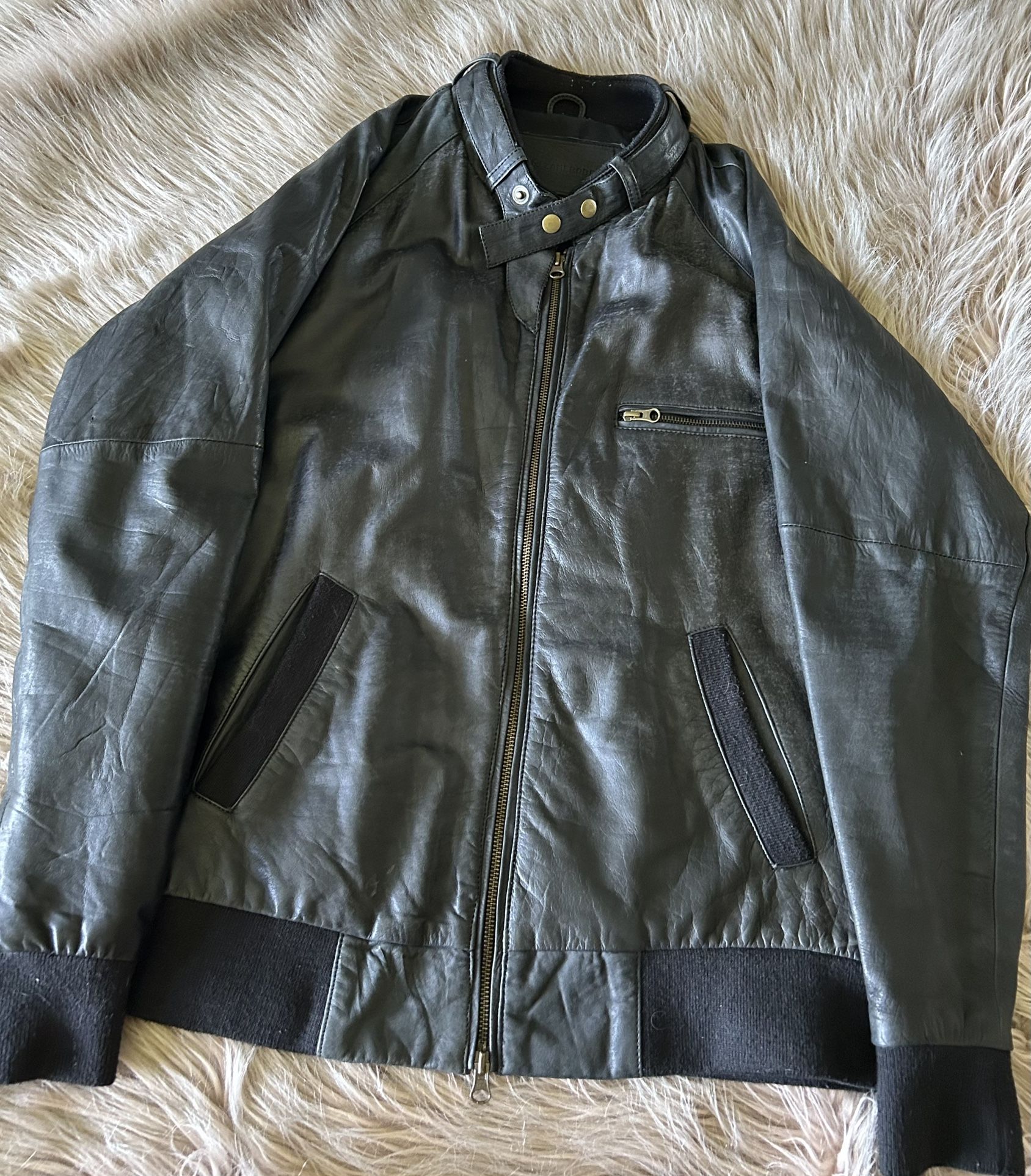 Zanerobe Black Leather Jacket