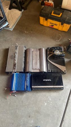 Amps in speakers for sale