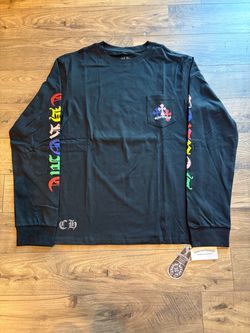 Chrome hearts black multi color long sleeve size medium